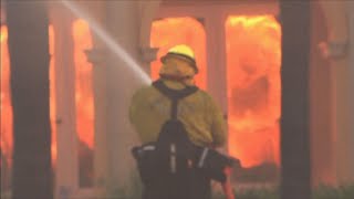 Southern California fire destroys mansions