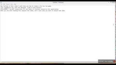 How to create a tic tac toe game