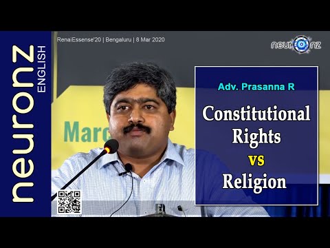 Constitutional Rights vs Religion - Science and Freethought Seminar by Adv. Prasanna R