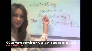 Factorising Equations: GCSE Maths (F) Exam Question