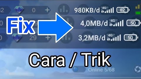 Cara fix kuota boros Mobile Legends