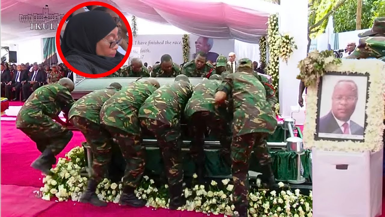 Mwili wa LOWASSA ukishushwa KABURINI Kijeshi, vilio vyatawala, Rais SAMIA....