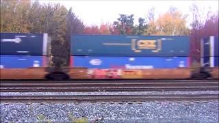 3 Engine CSX Stack Train