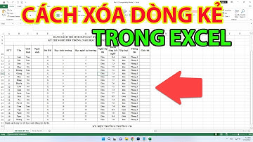 Cách Xóa Dòng Kẻ Trong Excel | Xoá Đường Kẻ Trong Excel
