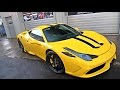 Ferrari 458 Speciale wrapped YELLOW!