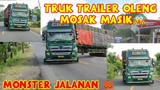 truk trailer oleng parah!!!