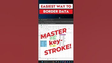 Add BORDER to Your Data with Simple Shortcut! #shorts