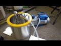 Vacuum experiments with our new vacuum pump