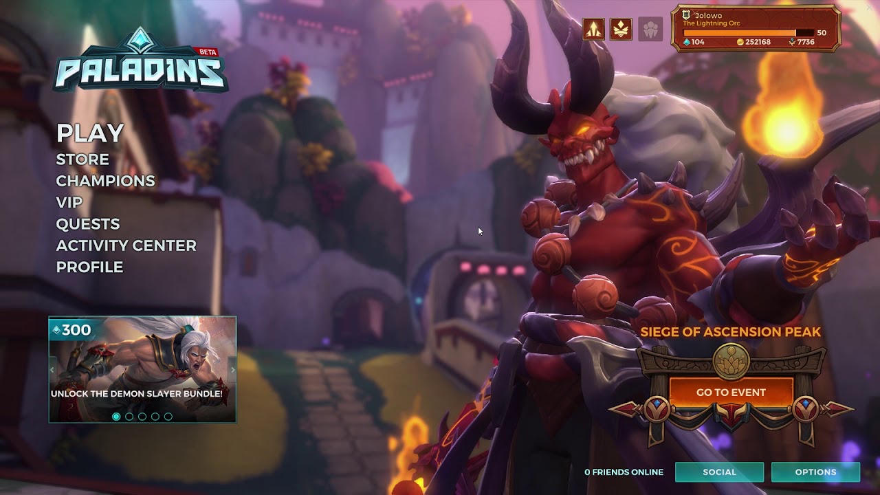 Paladins OB68 Menu Music (UPDATED)