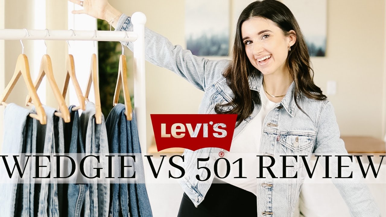 WATCH THIS BEFORE BUYING LEVIS! Levis Wedgie Vs 501 Review! LEVIS JEANS ON  A *PETITE BODY TYPE* - YouTube