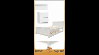 Artiss King Single Bed Frame and Bedside Table