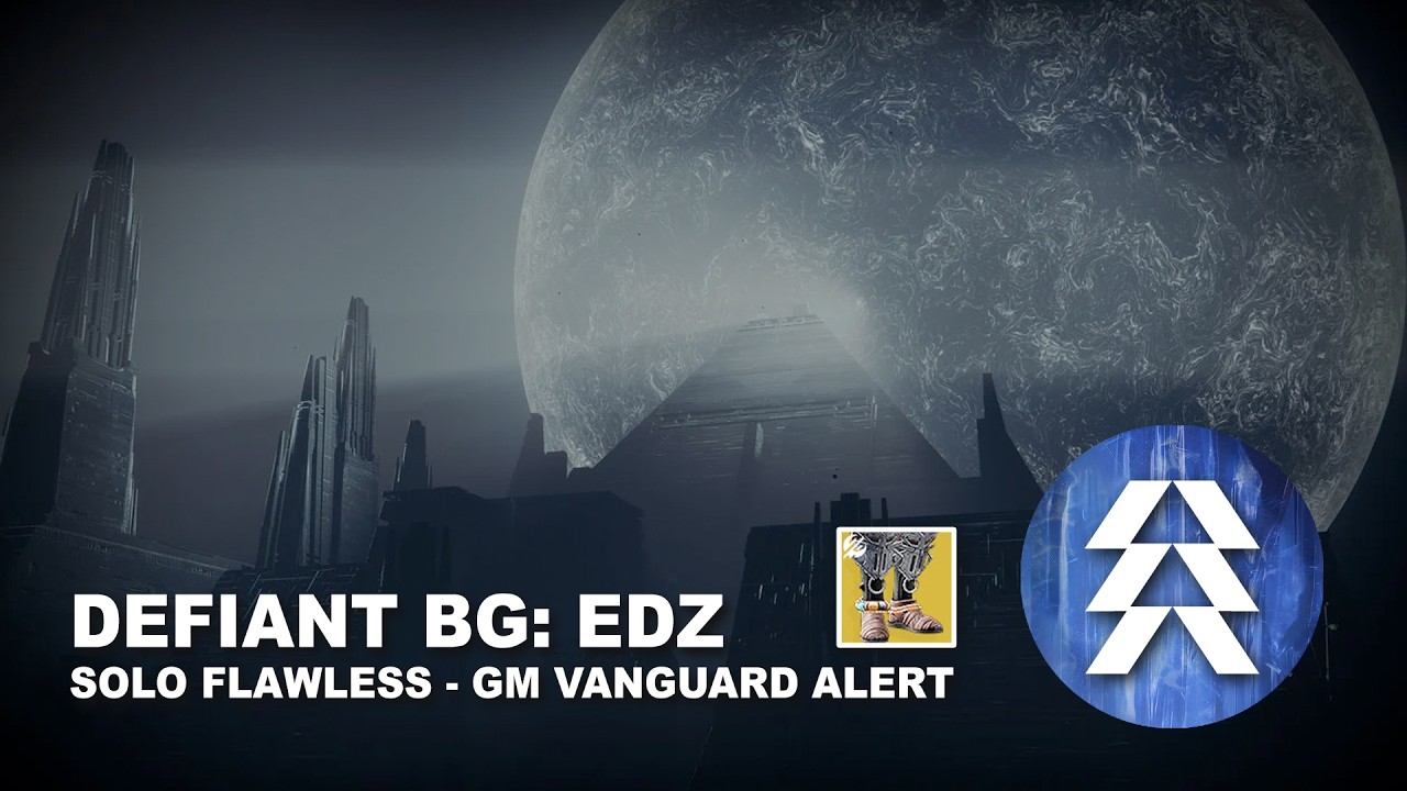 Solo Flawless Defiant EDZ - Vanguard Alert (Stasis Hunter) CRAZY DAMAGE RESIST