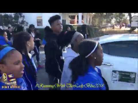 Langston Chapel Middle School Lady Blue Devils CER 2017-2018 Champions at MLK, Jr. parade 2018