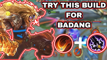 YOU MUST TRY THIS NEW DAMAGE BUILD FOR BADANG | CAN EASILY 1V3 IN EXP LANE | MLBB