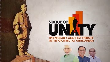 Construction of #Statue Of Unity - world tallest statue. (Animated video)