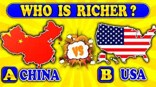 💲 Guess The RICHER Country by GDP 💰 Geography Quiz Game screenshot 3