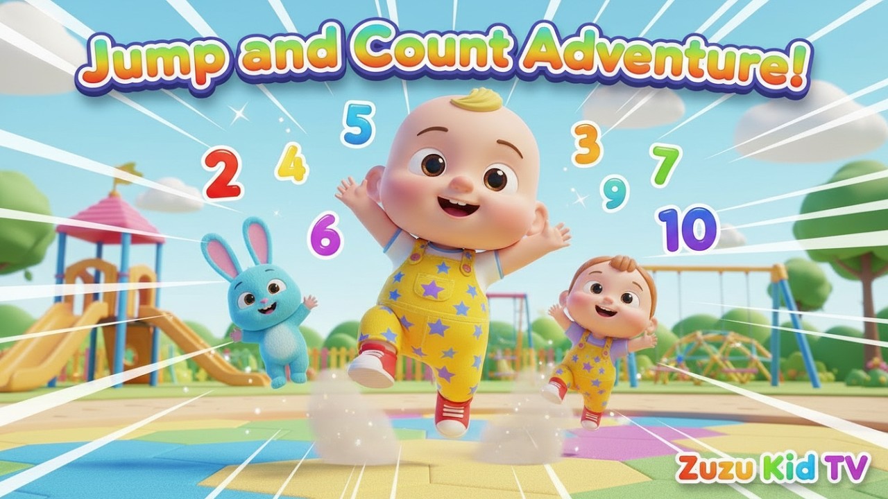 Jump and Count Adventure with Zuzu – Active Numbers Nursery Rhyme