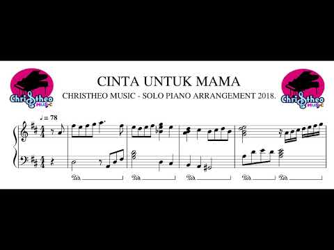 Cinta Untuk Mama ( Sung By Kenny ) Partitur Solo Piano By Christheo Music