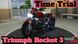 Traffic Rider Time Trial One-way Noon Highway game play video in Triumph Rocket 3 Superbike. screenshot 3