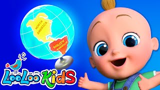 Seven Continents - Learning Songs for Kids with LooLoo Kids Nursery Rhymes