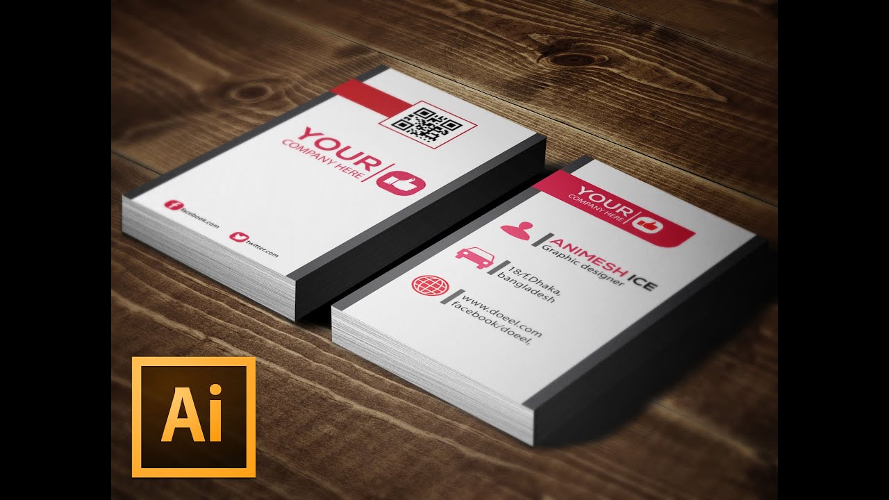 vertical business card template