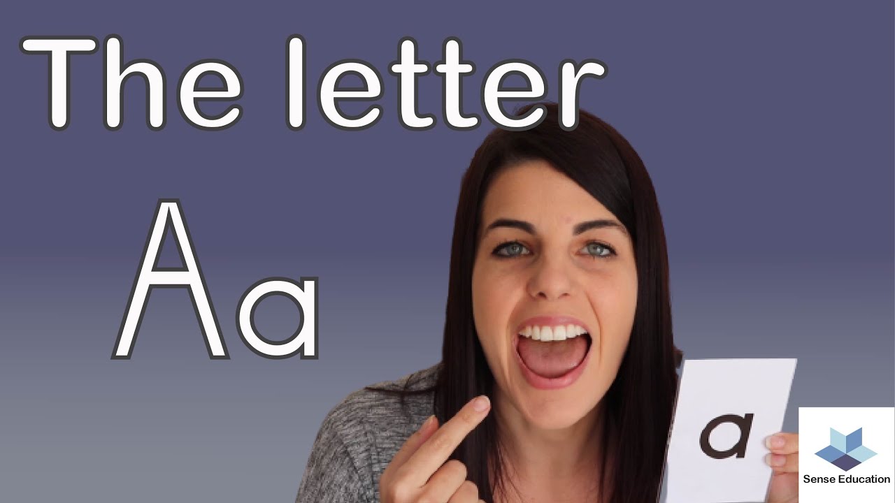 Letter Sense Lesson to learn the A letter || Sense Education - YouTube