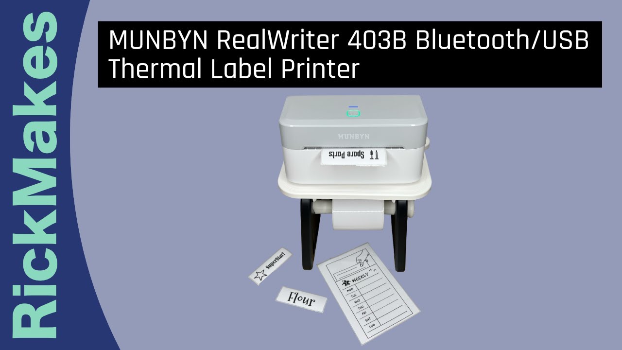 MUNBYN RealWriter 403B Bluetooth/USB Thermal Label Printer
