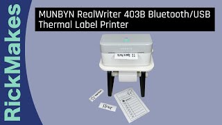 MUNBYN RealWriter 403B Bluetooth/USB Thermal Label Printer
MUNBYN Bluetooth Thermal Label Printer RW403B, Wireless 4x6 Shipping Label Printer for Small Business, Compatible with Android, iPhone, Windows, Mac, Chromebook, Print Width 1.57-4.25 (Amazon Affiliate)
➡️ Purchase here: https://amzlink.to/az0nwfNPOYXg3
MUNBYN Label Holder for Rolls and Fanfold Labels, Thermal Sticker Holder for Desktop Thermal Printer, Accessory Supplies for Home, Office, Small Business (Amazon Affiliate)
➡️ Purchase here: https://amzlink.to/az0daVeemsFCw
MUNBYN 3x1 Inch White Thermal Labels, Strong Adhesive, Thermal Sticker Labels for Price, Mailing, Name, 1000 Sheets/1 Roll (Amazon Affiliate)
➡️ Purchase here: https://amzlink.to/az0GIcdTPnc1k
Please follow me!
https://twitter.com/rickmakes
https://www.instagram.com/rickmakes/
Visit my Amazon Storefront!
https://www.amazon.com/shop/rickmakes
https://www.amazon.co.uk/shop/rickmakes
https://www.amazon.ca/shop/rickmakes
Support my channel!
https://www.rickmakes.com/paypal_donation
#munbyn #labelprinter #shippinglabels #thermalprinter MUNBYN RealWriter 403B Bluetooth/USB Thermal Label Printer