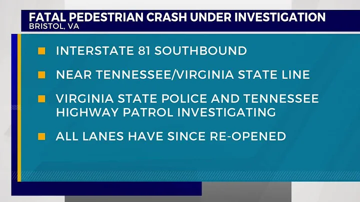 VSP: Pedestrian killed in I-81 crash near TN/VA state line