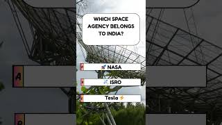 which space agency belongs to india?#fun #quiz #brainteaser #puzzle