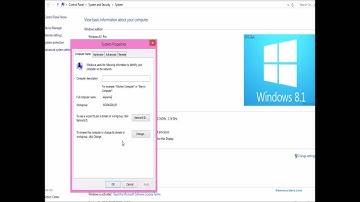 Changing Computer Name in Windows 8.1
