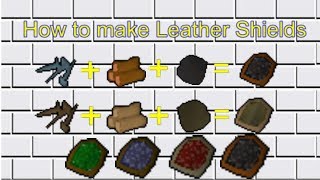 Old School Runescape: How to make a Leather Shield