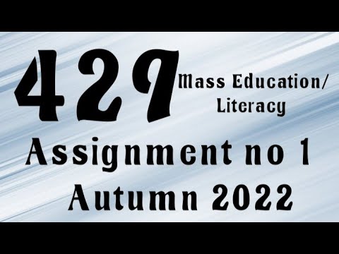 aiou 429 solved assignment 2022