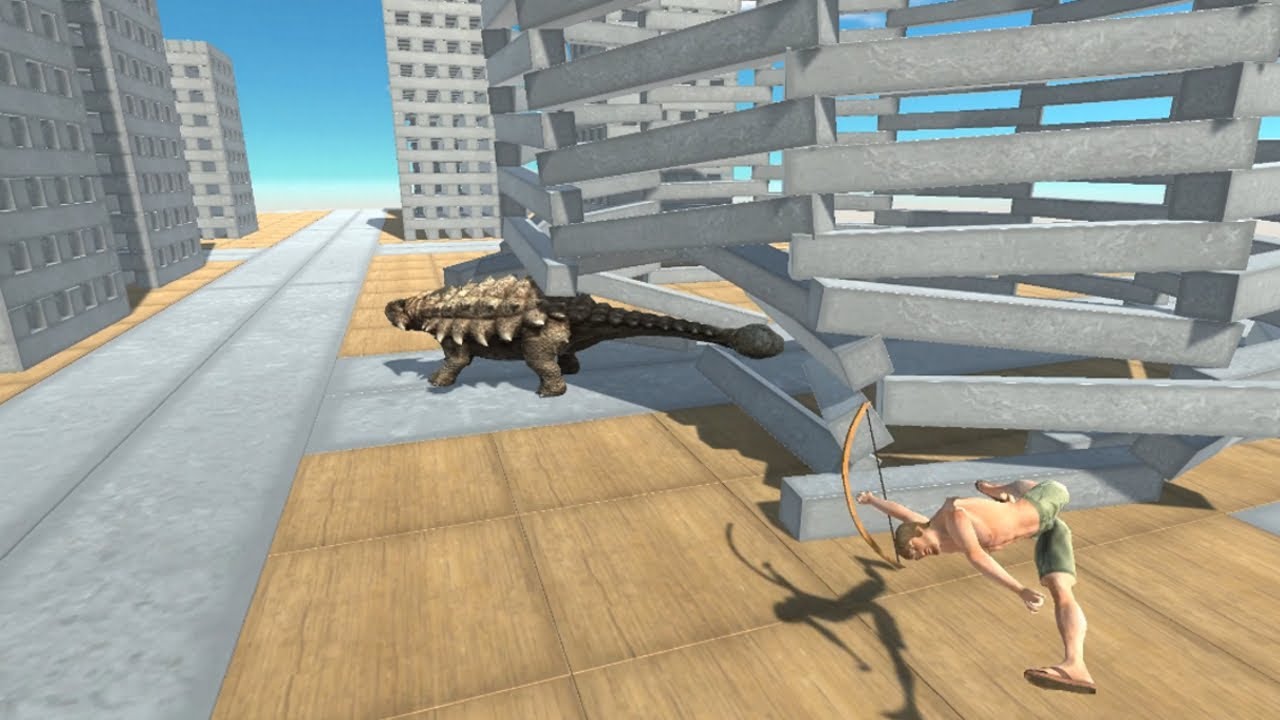 UPDATED ANKYLOSAURUS in Modern City vs ALL UNITS Animal Revolt Battle Simulator