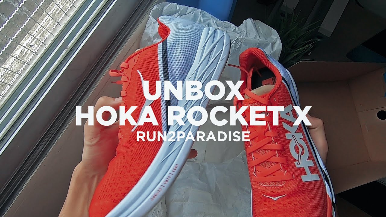 Video - Unboxing Hoka Rocket X (Red Color)