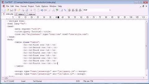 jQuery Tutorial   20   Evenodd selectors