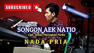 SONGON AEK NATIO - ANJU TRIO || KARAOKE PRIA