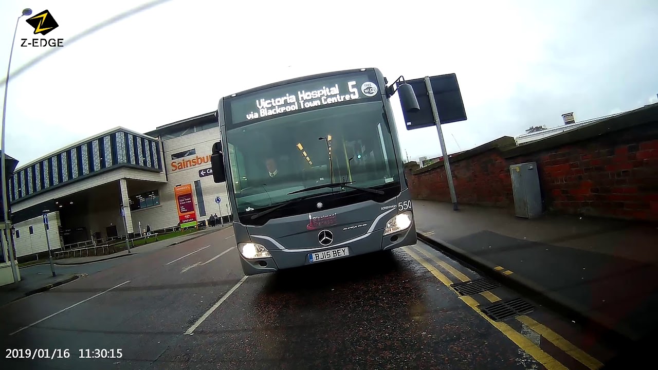 Z-Edge T4 Dual Lens Dash Cam Sample footage rear camera