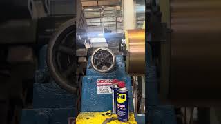 Turning a large commutator in lathe