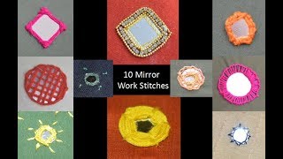 10 Easy Mirror Work Hand Embroidery Tutorials For Beginners | Beauty Express
