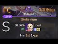 [8.98⭐ Live] RyuK | Kano - Stella-rium [Celestial] +HDDT 98.96% {#1 1008pp FC} - osu!