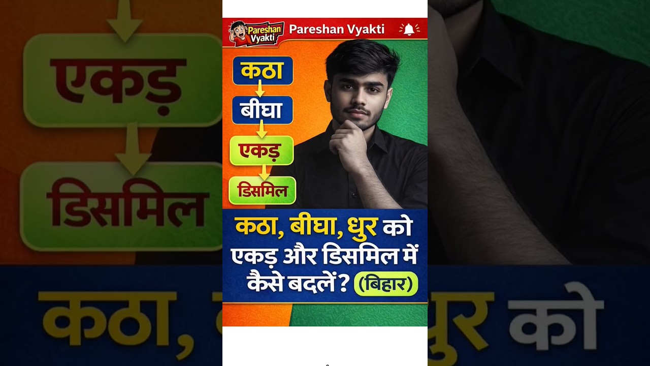 1 Bigha = कितना Katha? | Katha से Dismil | Acre से Katha | Land Measurement Hindi 