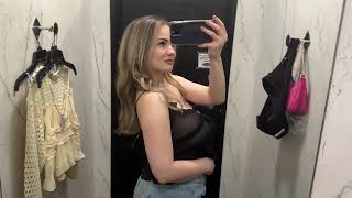 Transparent Spring Summer Tops Try on Haul l Sheer Clothing Try On