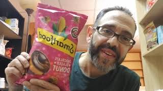 ASMR. Eating Smartfood Chocolate Glazed Donut.