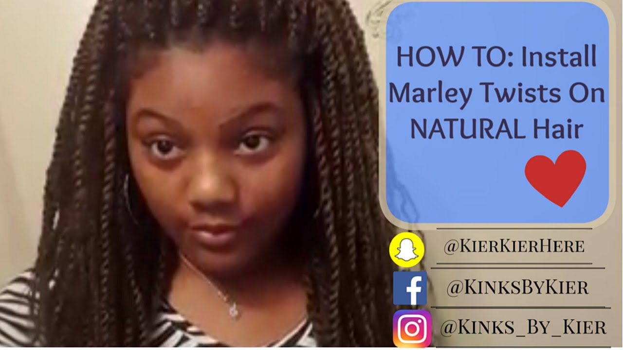Marley Twist On Natural Hair! (BRAIDED BASE *NEW* TECHNIQUE) w/ Femi ...