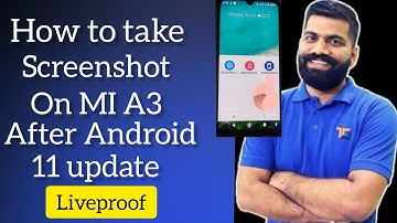 How to take screenshot in mi a3 after Android 11 update 🔥 mia3screenshotproblemsolved