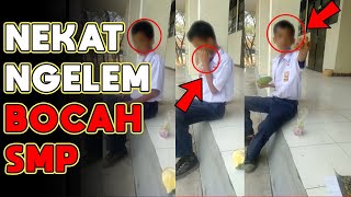VIRAL VIDEO SEORANG SISWA SMP SEDANG ASIK MENGHIRUP LEM ! | TRENDING TOPIC