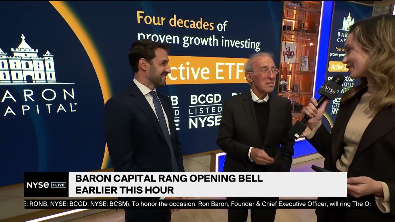 Рон Барон и Майкл Барон присоединились к прямой трансляции NYSE, чтобы обсудить ETF Baron Active.