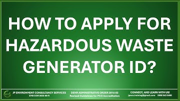 HOW TO APPLY FOR HAZARDOUS WASTE GENERATOR REGISTRATION CERTIFICATE HW GENERATOR ID NUMBER?