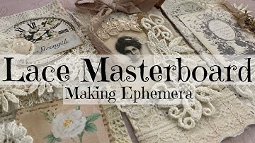 Lace Masterboard | Making Ephemera | @craftymeshop9346 Design Team